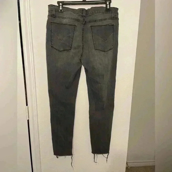 Hudson Grey Distressed Denim Jeans Womens Size 31 - Picture 4 of 6